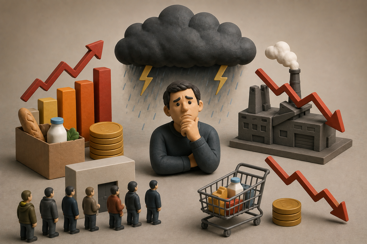 Stagflation : le mot qui fait peur aux économistes, expliqué simplement